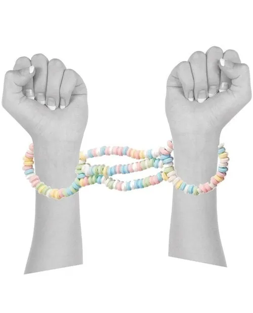 Hott Products Couples Candy Cuffs Flavored Assorted Colors