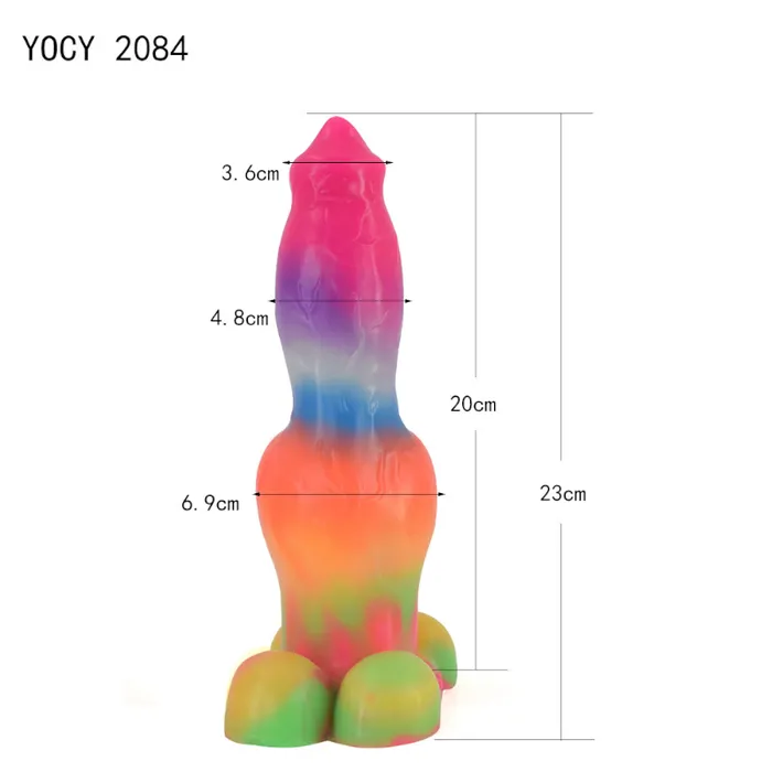 House of Dasein Female Sex Toys Fantasy Dildos German Shepherd Glow In Dark 284 Aw13 Fantasy Beast Mythical Advanced Dildo Men Women