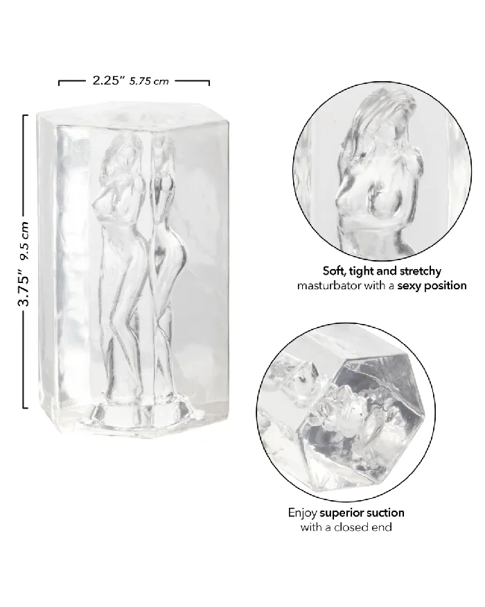 Male Sex Toys CalExotics Girls Girls Girls Crystal See Through Fantasy Stroker