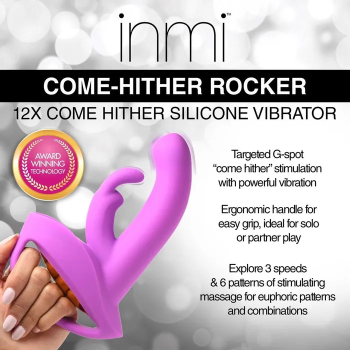 XR Brands Female Sex Toys 12x Comehither Rocker Ergonomic Rabbit GSpot Vibrator
