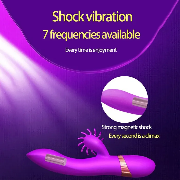 7Frequencies Rabbit Vibrator with Licking Function Womens Sex Stimulator EVEs SECRETS Female Sex Toys