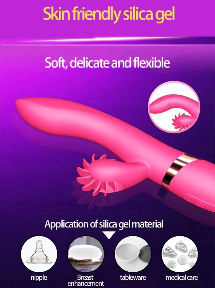 7Frequencies Rabbit Vibrator with Licking Function Womens Sex Stimulator EVEs SECRETS Female Sex Toys