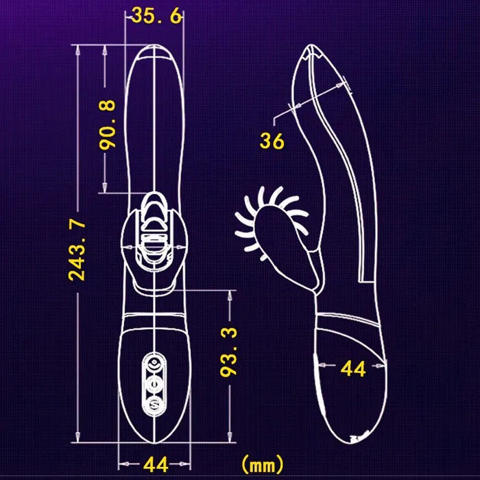 7Frequencies Rabbit Vibrator with Licking Function Womens Sex Stimulator EVEs SECRETS Female Sex Toys