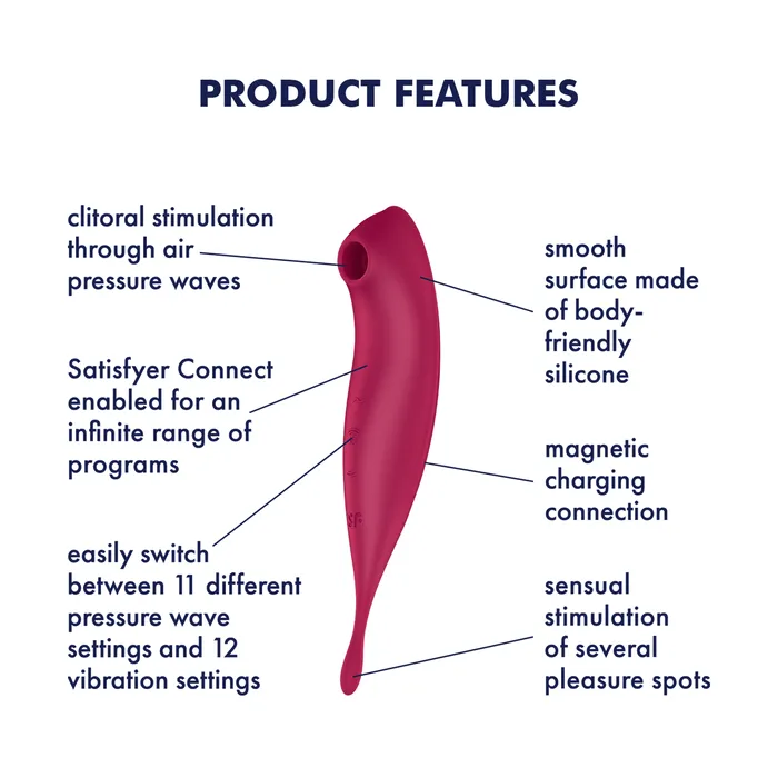Satisfyer Vibrators Satisfyer Twirling Pro Connect App Air Pulse Vibrator