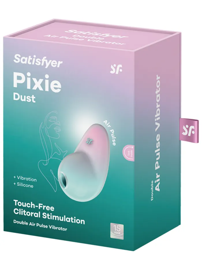 Vibrators Windsor Wholesale Satisfyer Pixie Dust Rechargeable Vibrating Air Pulse Stimulator Mint Pink