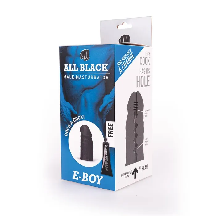 ALL BLACK EBoy Masturbator All Black Male Sex Toys
