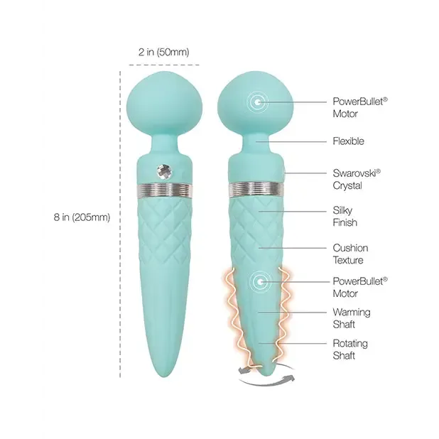 BMS Enterprises Vibrators Pillow Talk Sultry Rotating Wand BMS Enterprises Vibrators Pillow Talk Sultry Rotating Wand