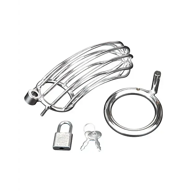 Electric Eel INC Male Sex Toys Blue Line Prisoner Cock Cage