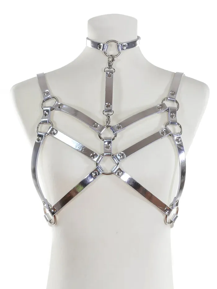 Female Sex Toys HonourSkintwocom Double Strapped Bra Harness with Collar Black Female Sex Toys HonourSkintwocom Double Strapped Bra Harness with Collar Black