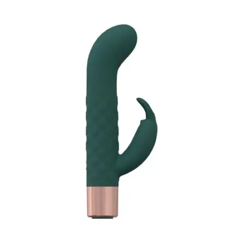 Female Sex Toys Shots America LLC LoveLine Devotion 10 Speed MiniRabbit Silicone Rechargeable Waterproof Forest Green Female Sex Toys Shots America LLC LoveLine Devotion 10 Speed MiniRabbit Silicone Rechargeable Waterproof Forest Green
