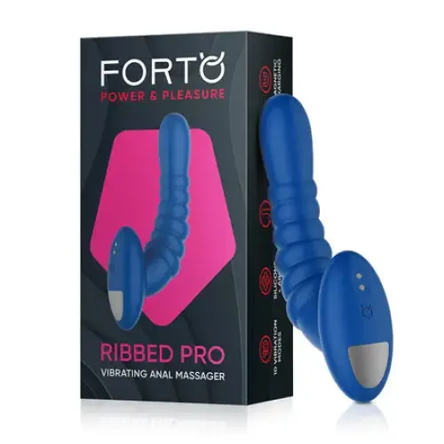 Forto Female Sex Toys Forto Ribbed Pro Rechargeable Silicone Vibrating Anal Massager Forto Female Sex Toys Forto Ribbed Pro Rechargeable Silicone Vibrating Anal Massager