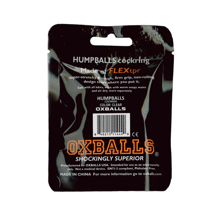 Male Sex Toys Oxballs Oxballs Humpballs Cock Ring Clear