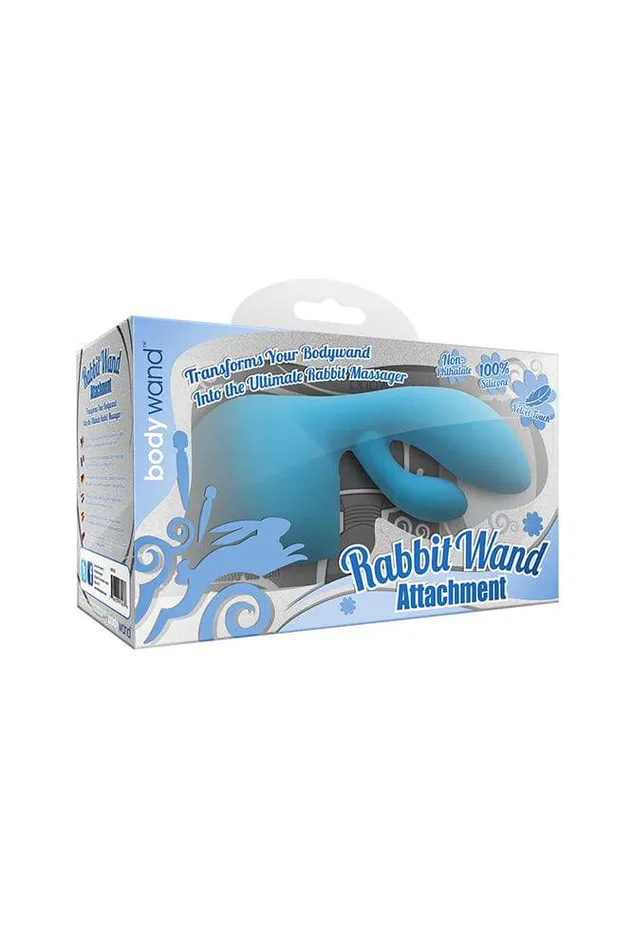 Vibrators Bodywand Bodywand Rabbit Wand Attachment Blue