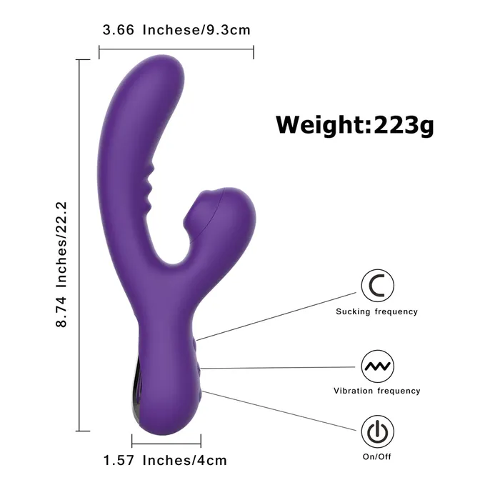 Winyi Vibrators Winyi Joanna Rabbit Vibrator Purple