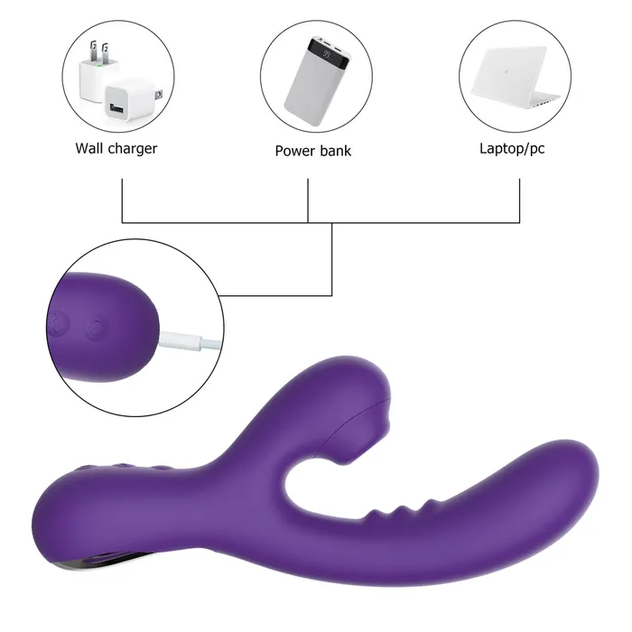 Winyi Vibrators Winyi Joanna Rabbit Vibrator Purple