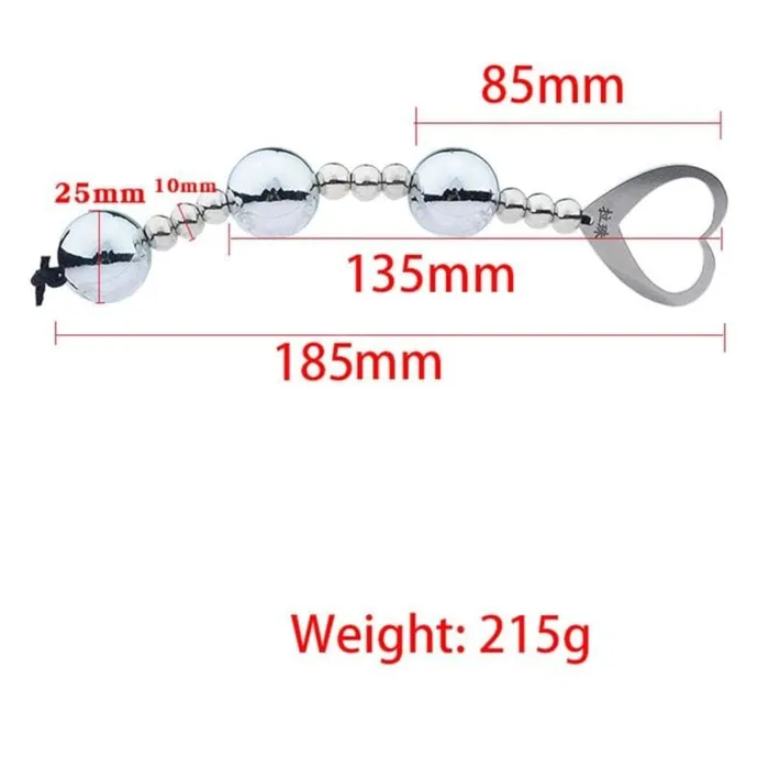 Lovegasm Male Sex Toys Cute Metal Anal Balls